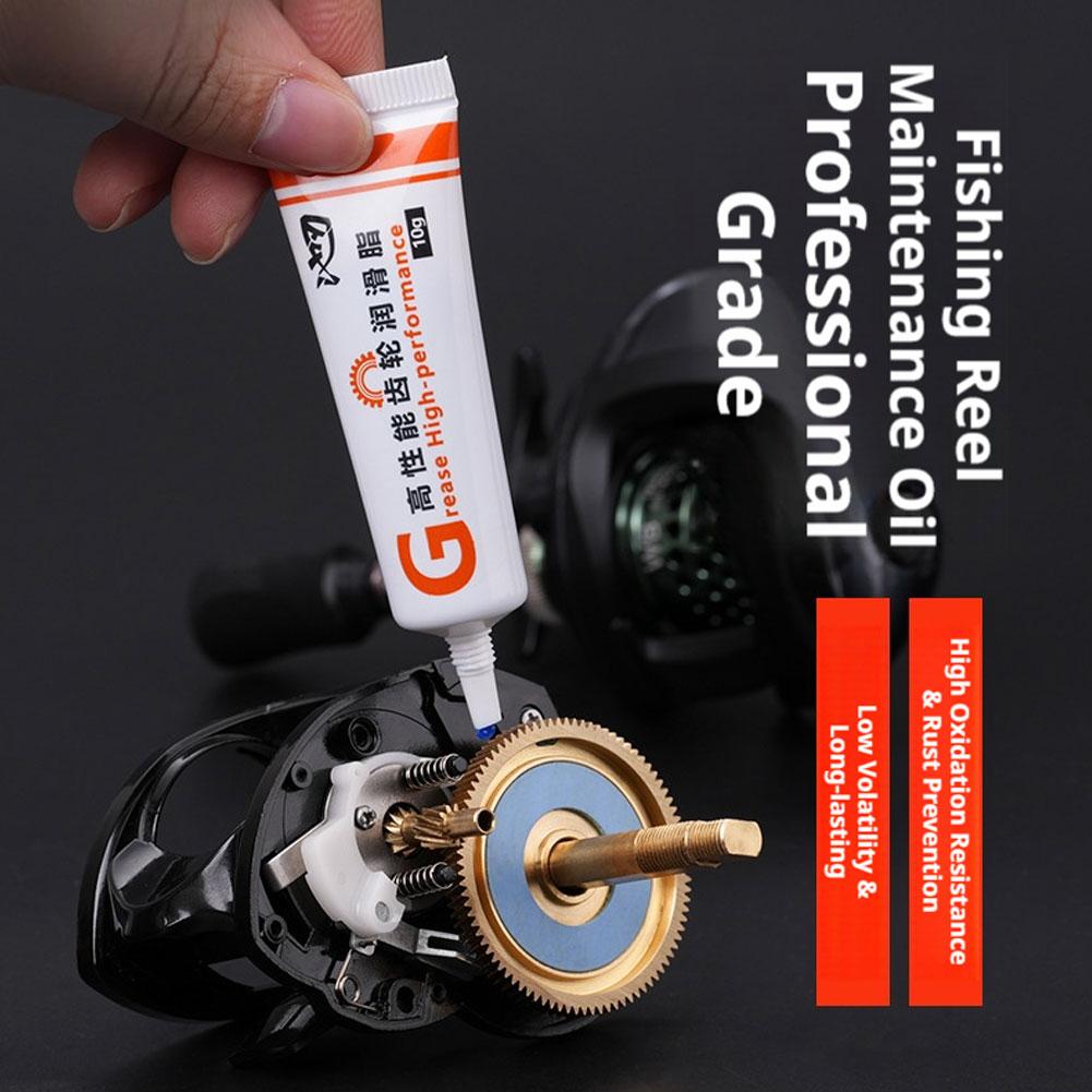 Reel Lubricant - 釣り用リール潤滑油グリースセット 高性能ベアリングオイル ギアグリース 耐摩耗メンテナンス スピニングリール用
