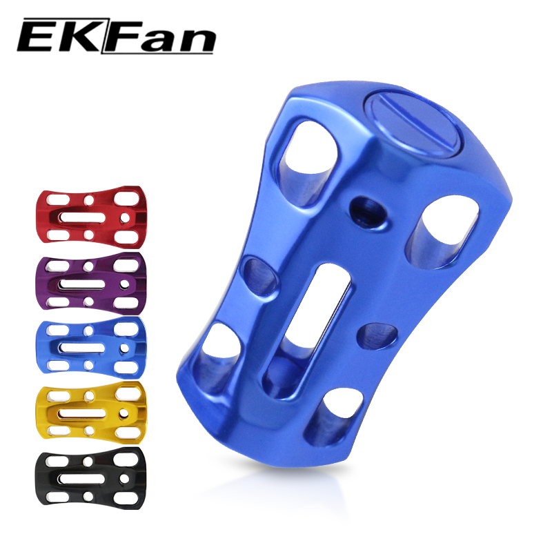 Spincast Reel - EKFan 1個 アルミ合金製中空フラットスピニングベイトキャスティングフィッシングリールノブ A/S/D用 7*4*2.5mmベアリング付き ルアーリールパーツ