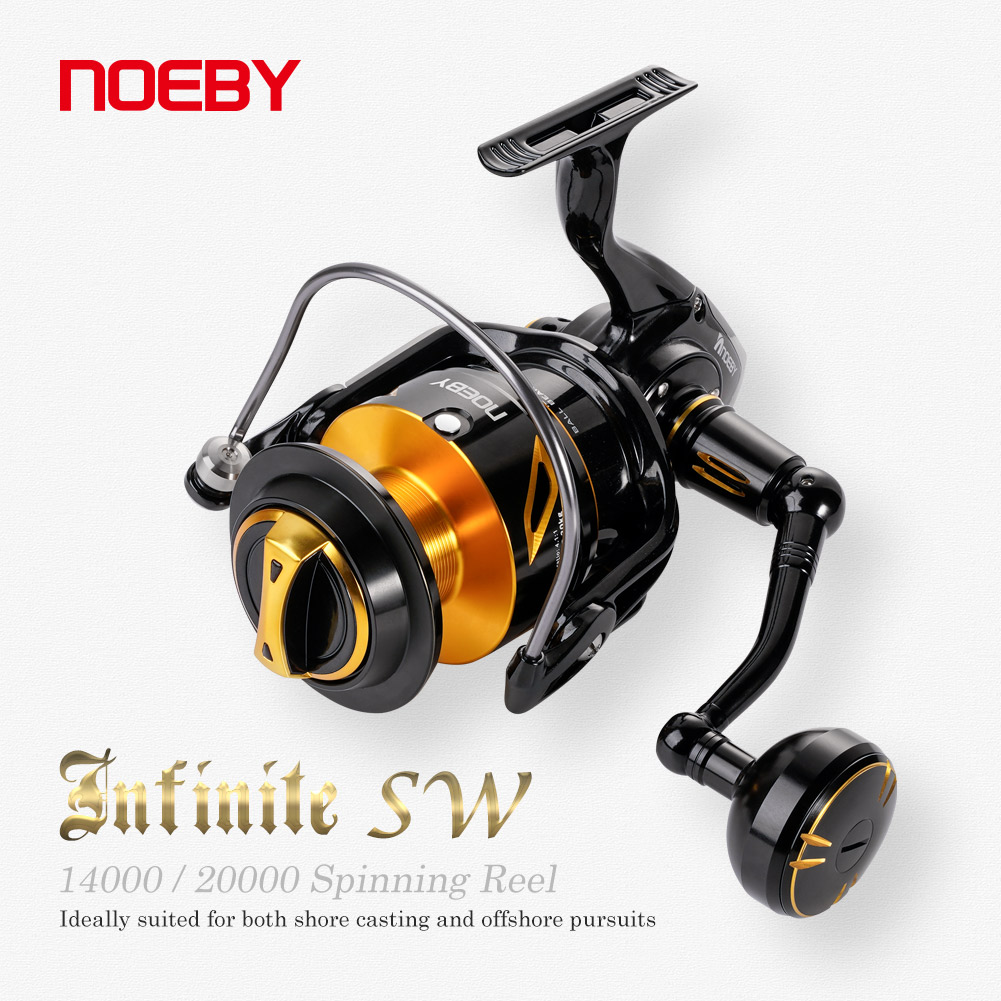 Surf Reel - NOEBY インフィニットヘビーデューティーソルトウォータースピニングリール 14000-20000 ステンレススチールギア 防水 ビッグゲーム