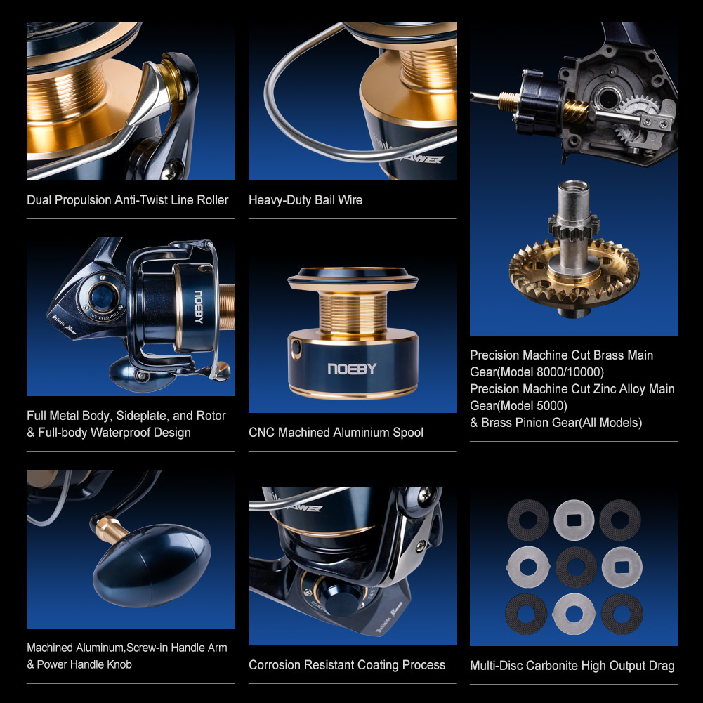 ノビー インフィニットパワー スピニングフィッシングリール  - Surf Reel のレビューと価格