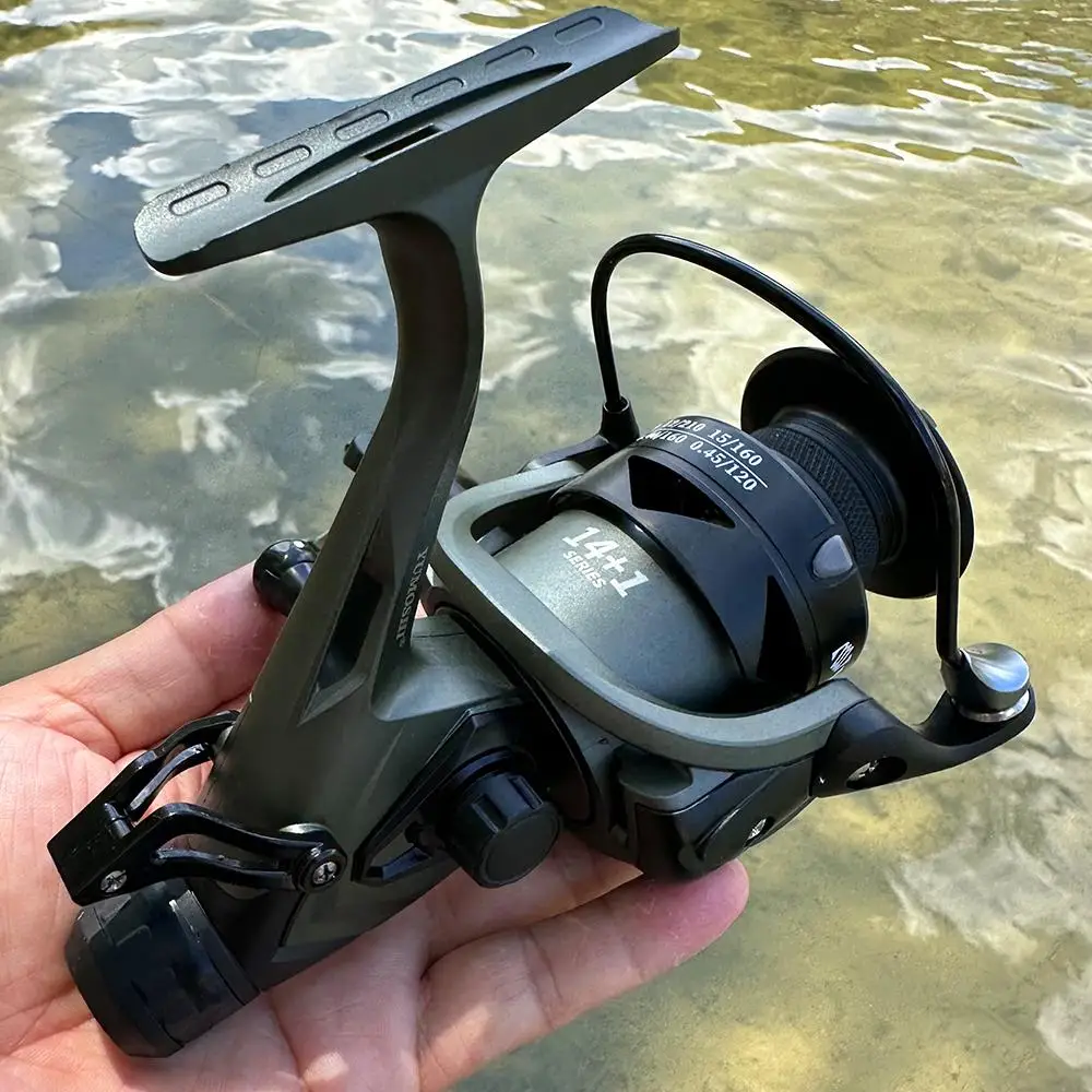 デュアルブレーキスピニングリール軽量フロントリアブレーキアル - Surf Reel のレビューと価格