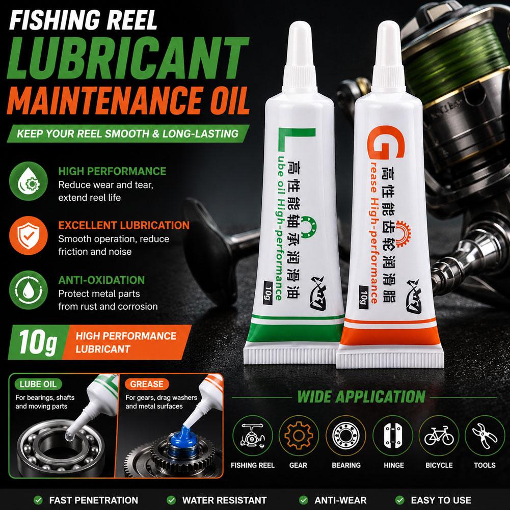 釣り用リール潤滑油グリースセット 高性能ベアリングオイル ギ - Reel Lubricant のレビューと価格
