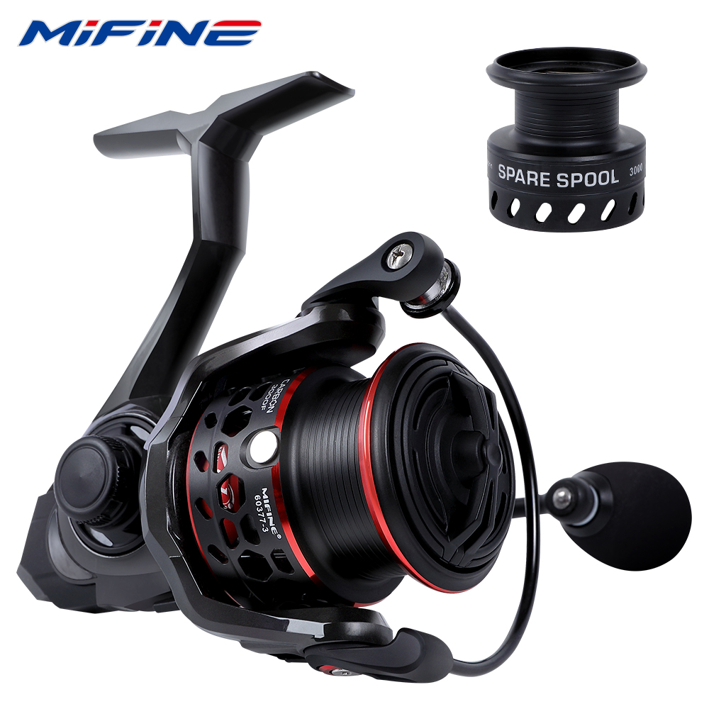 Mifine-超軽量カーボンファイバースピニングリール,アル - Reel Spare Spool のレビューと価格