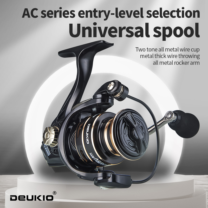 Deukio-金属スプールハンドル付きスピニングリール,フィ - Reel Drag Knob のレビューと価格