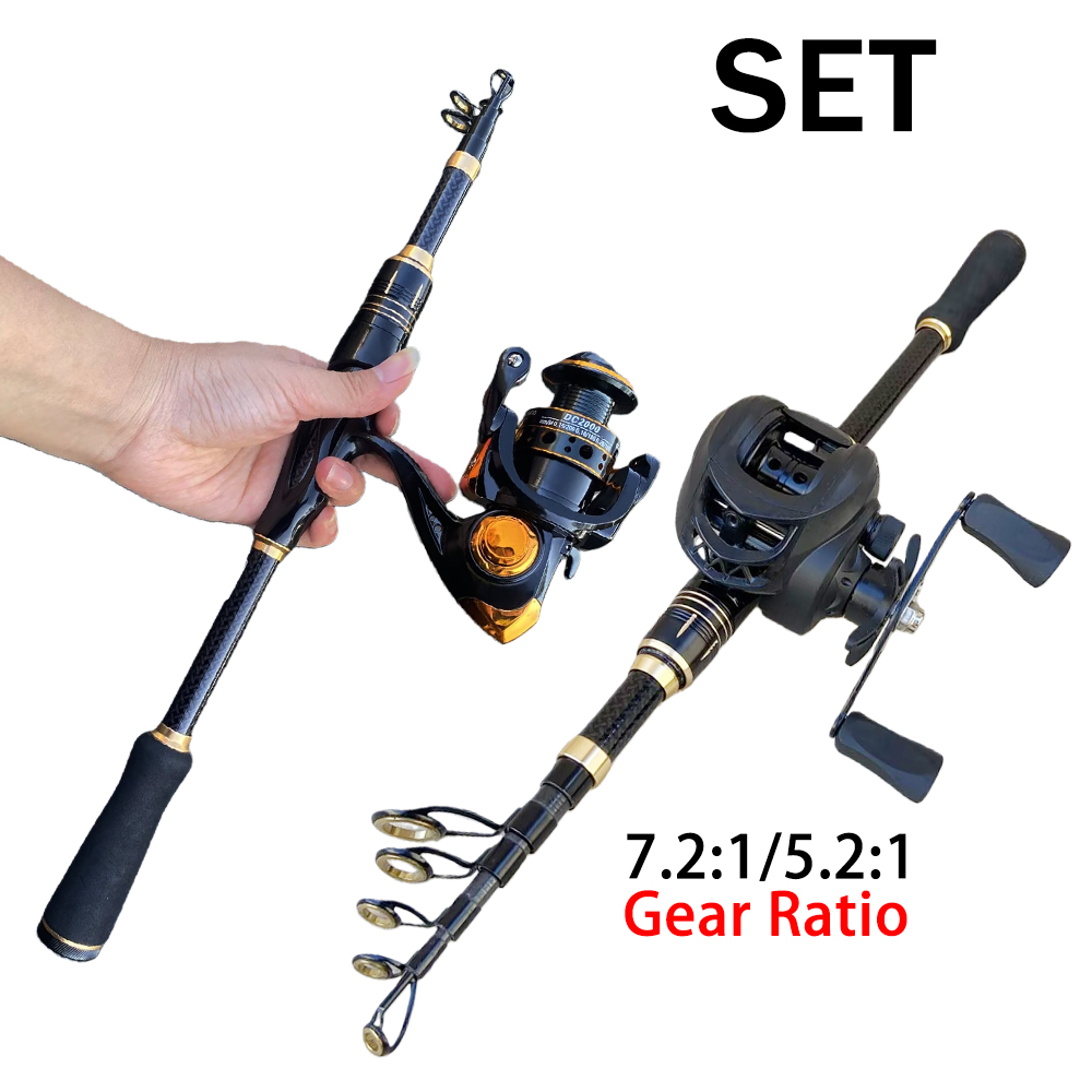 釣り具セット 短い釣り竿とリールのコンボセット 1.8m/2 - Conventional Reel のレビューと価格