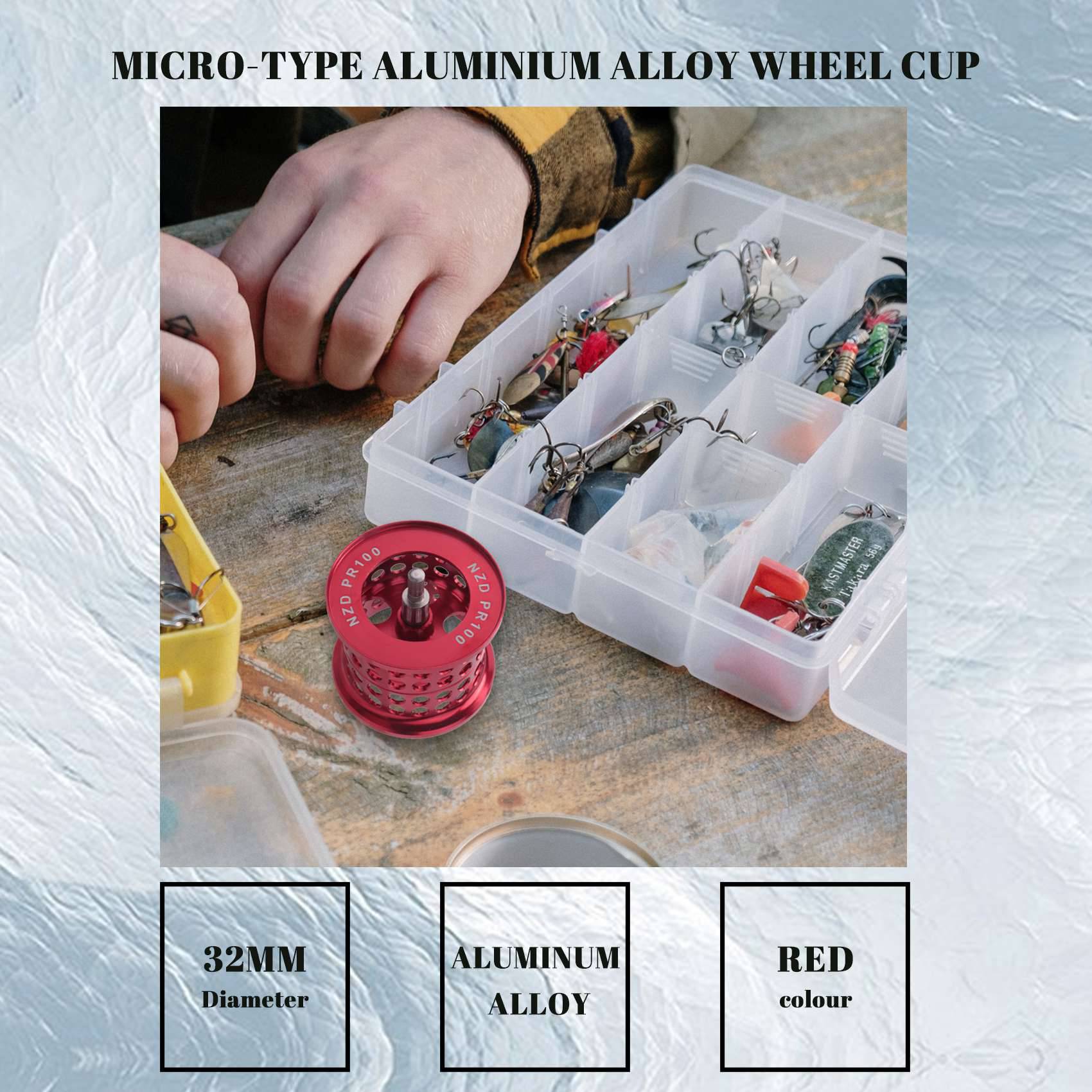 ABAZJ 釣りリールスプール軽量マイクロタイプアルミ合金ホ - Reel Spare Spool のレビューと価格