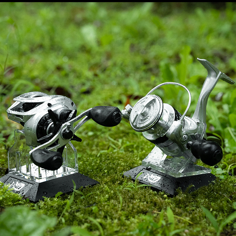 アクリル製釣りリールディスプレイホルダー スピニングベイトキ - Baitcasting Reel のレビューと価格